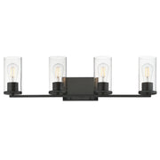 Livingston 4 Light Bath Vanity Light in Black