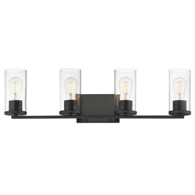Livingston 4 Light Bath Vanity Light in Black
