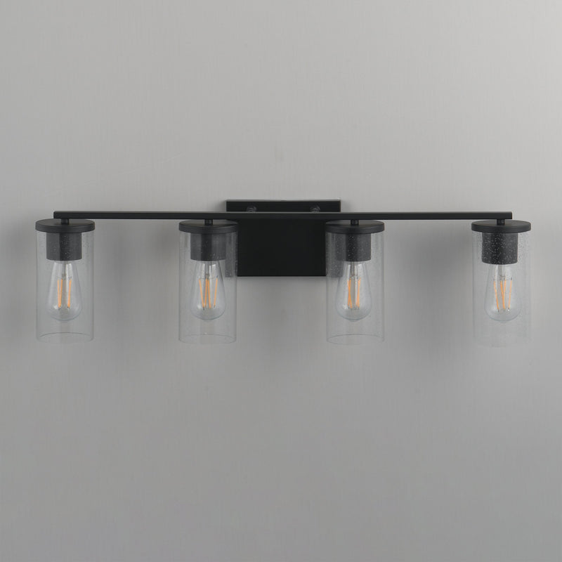 Livingston 4 Light Bath Vanity Light in Black
