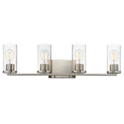 Livingston 4 Light Bath Vanity Light in Satin Nickel