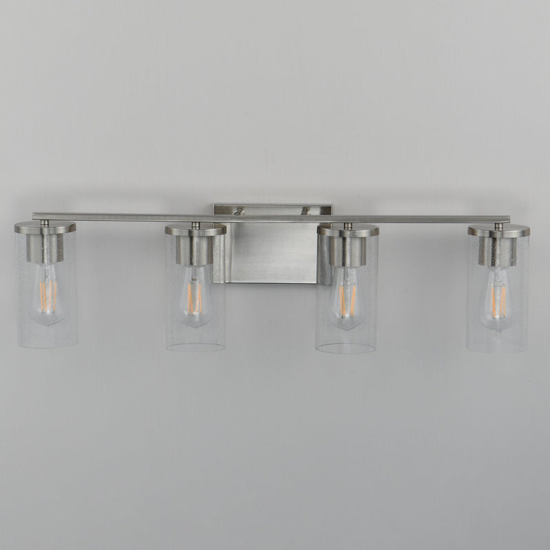 Livingston 4 Light Bath Vanity Light in Satin Nickel