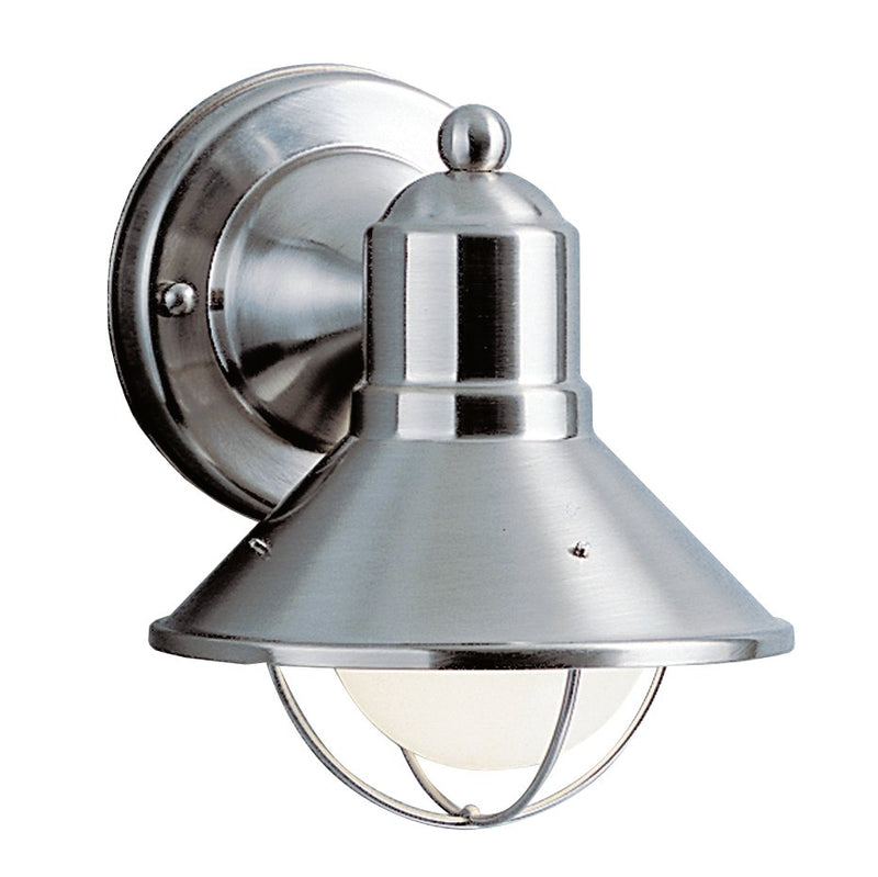 Seaside 6" Outdoor Wall Sconce in Brushed Nickel