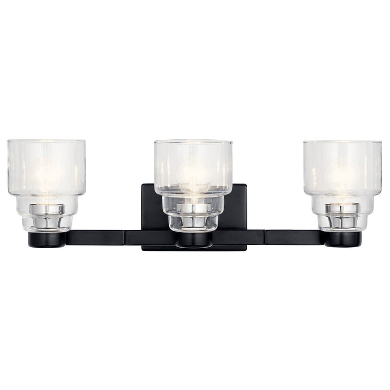 Vionnet 3-Light Bath Vanity Light in Black