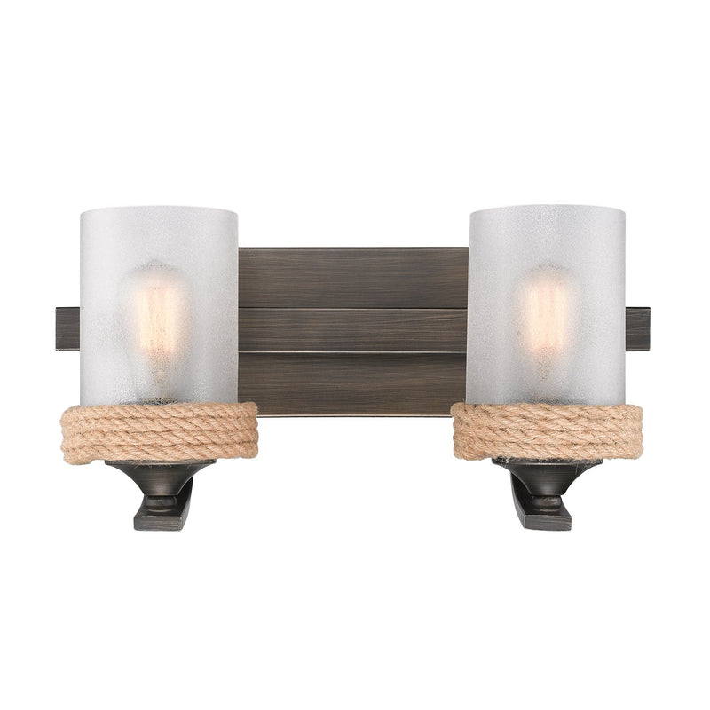 Chatham 2-Light Bath Vanity Light in Gunmetal Bronze