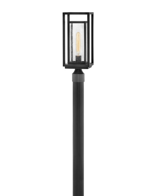 Republic Medium Post or Pier Mount Lantern in Black