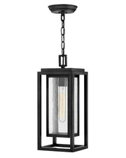 Republic Medium Outdoor Hanging Lantern in Black