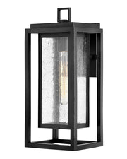 Republic Medium Outdoor Wall Lantern in Black