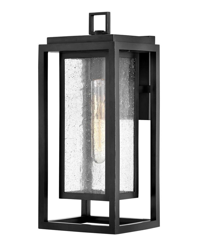 Republic Medium Outdoor Wall Lantern in Black