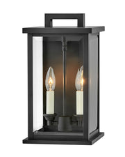 Weymouth Medium 14" Outdoor Wall Lantern in Black