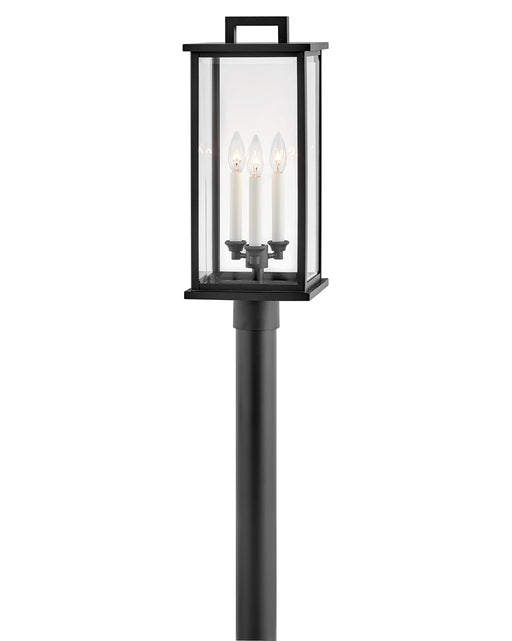 Weymouth LED Post Top or Pier Mount Lantern in Black