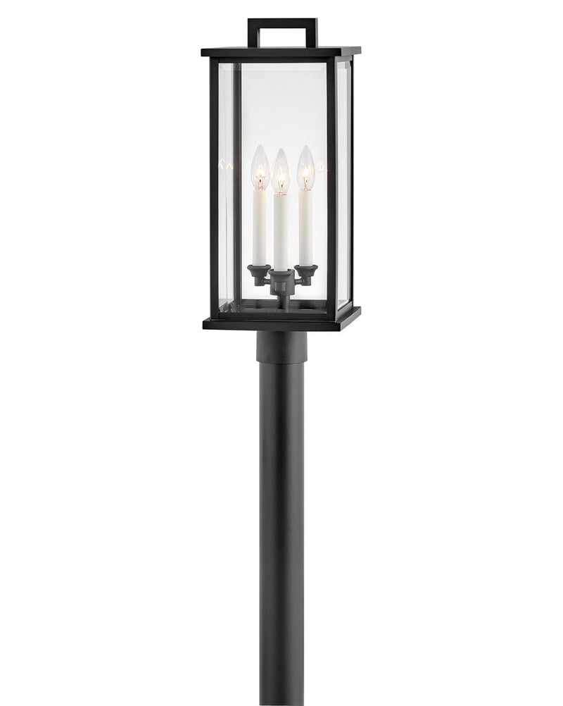Weymouth 3-Light Outdoor Post Light in Black