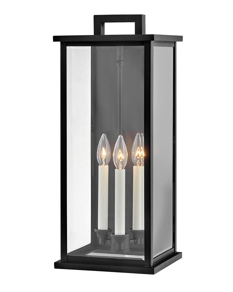 Weymouth Large Outdoor Wall Lantern in Black
