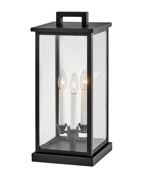 Weymouth Large Pier Mount Lantern in Black