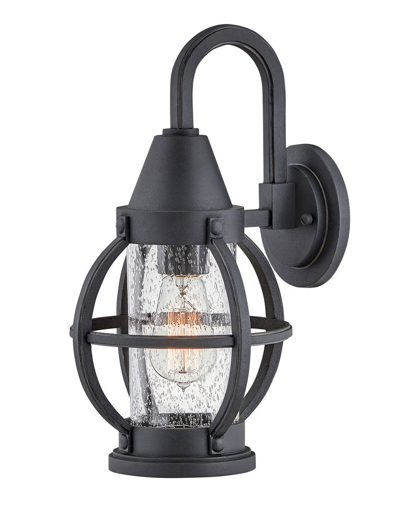 Chatham Medium Wall Mount Lantern in Museum Black