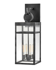 Porter Grande 4-Light Outdoor Wall Lantern in Aged Zinc