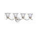 Dover Bath Sconce 4-Light in Brushed Nickel