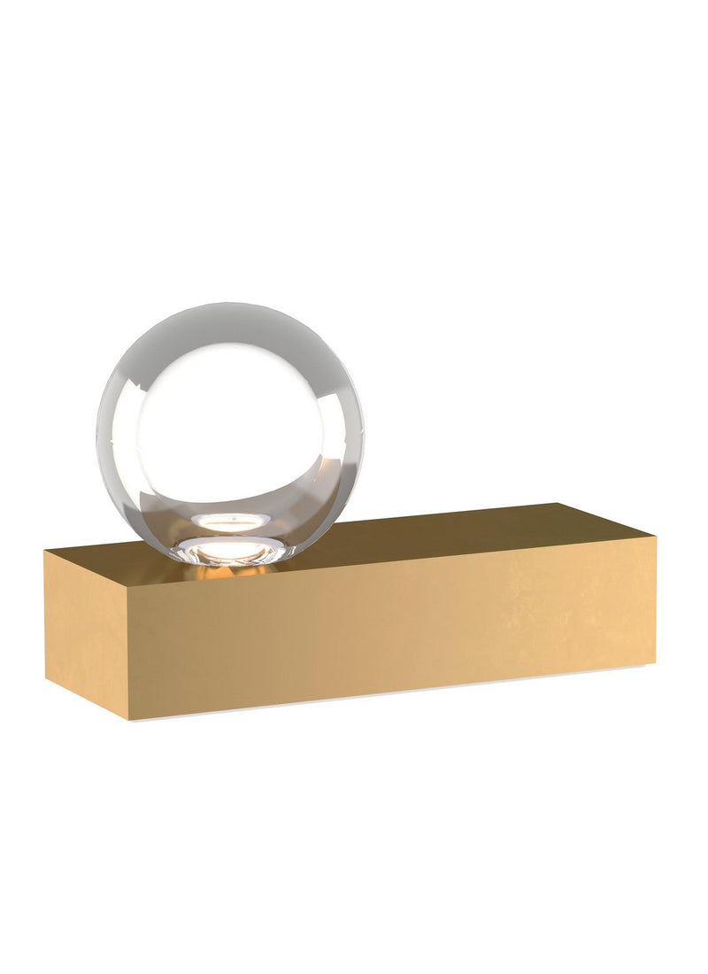 Mina Table Lamp in Natural Brass