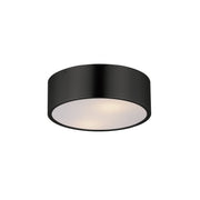 Tommy 12" 2 Light Flush Mount in Black