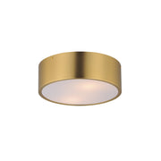 Tommy 12" 2 Light Flush Mount in Satin Brass