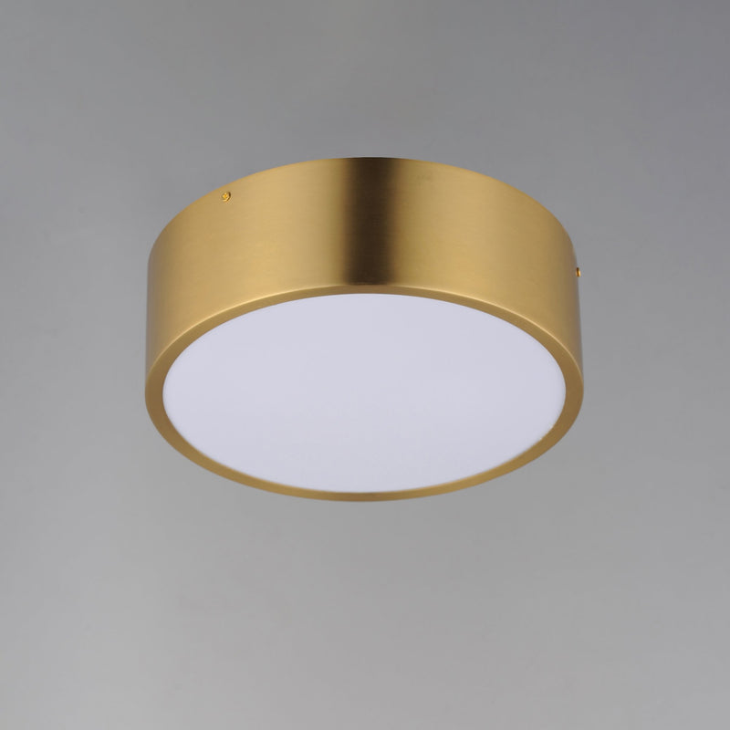 Tommy 12" 2 Light Flush Mount in Satin Brass