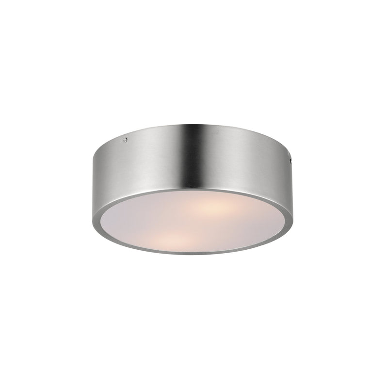 Tommy 12" 2 Light Flush Mount in Satin Nickel
