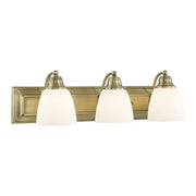 Springfield 3-Light Bath Vanity Light in Antique Brass