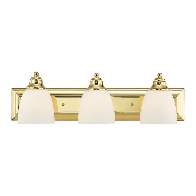Springfield 3-Light Bath Vanity Light in Polished Brass