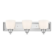 Springfield 3-Light Bath Vanity Light in Polished Chrome