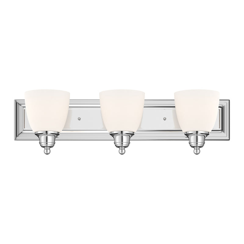 Springfield 3-Light Bath Vanity Light in Polished Chrome