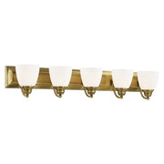 Springfield 5-Light Bath Vanity Light in Antique Brass
