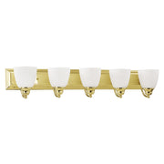 Springfield 5-Light Bath Vanity Light in Polished Brass