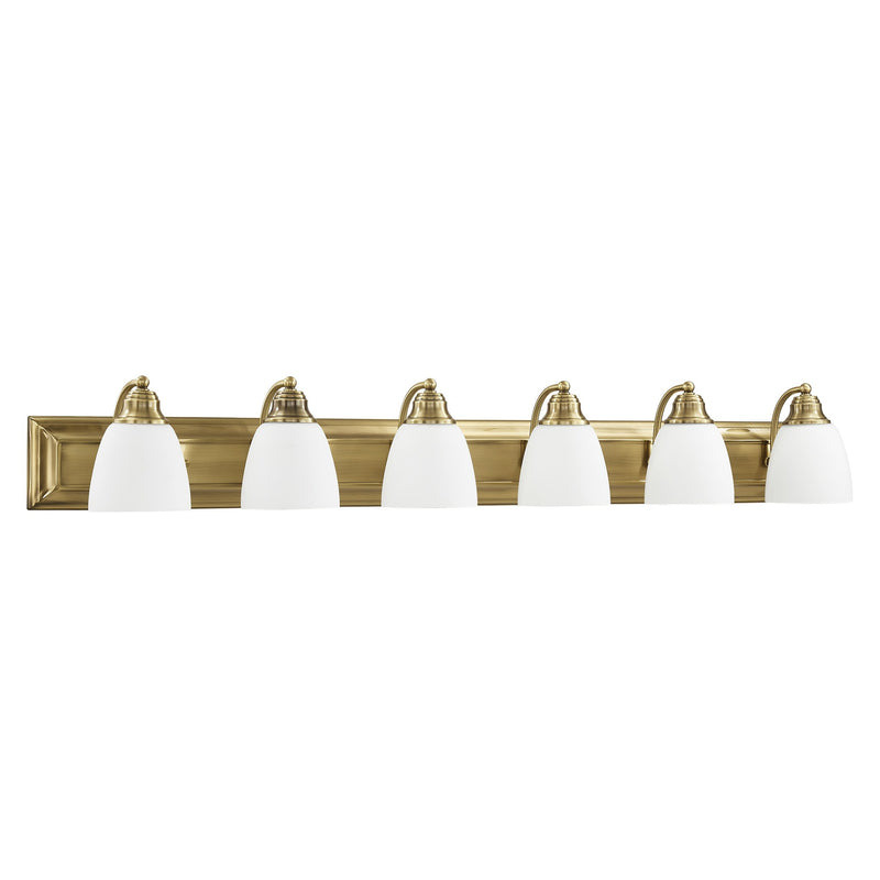 Springfield 6-Light Bath Vanity Light in Antique Brass