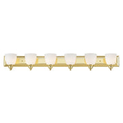 Springfield 6-Light Bath Vanity Light in Polished Brass
