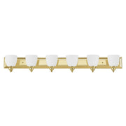 Springfield 6-Light Bath Vanity Light in Polished Brass