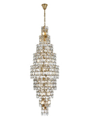 Adaline 30" 41-Light Chandelier in Satin Gold And Clear