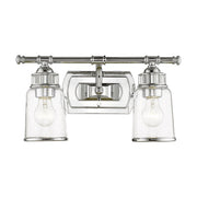 Lawrenceville 2-Light Bath Vanity Light in Polished Chrome