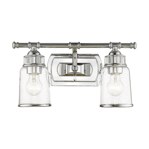 Lawrenceville 2-Light Bath Vanity Light in Polished Chrome