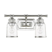 Lawrenceville 2-Light Bath Vanity Light in Polished Chrome