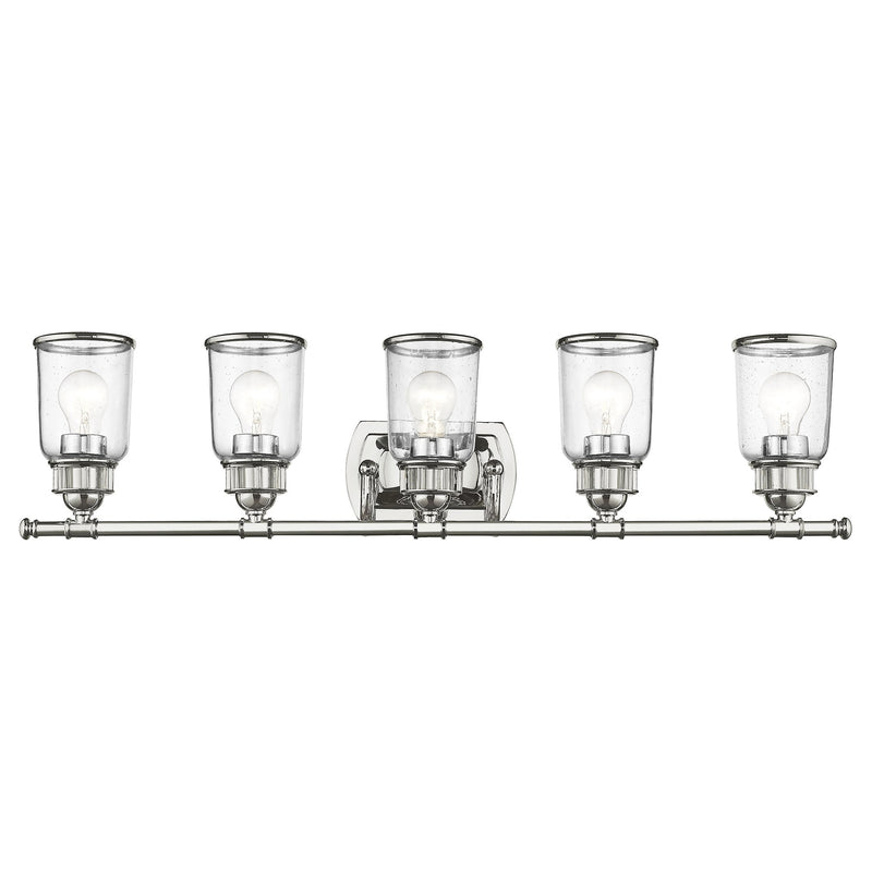 Lawrenceville 5-Light Large Bath Vanity Light in Polished Chrome