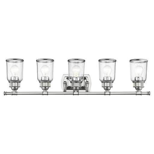 Lawrenceville 5-Light Large Bath Vanity Light in Polished Chrome