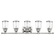 Lawrenceville 5-Light Large Bath Vanity Light in Polished Chrome
