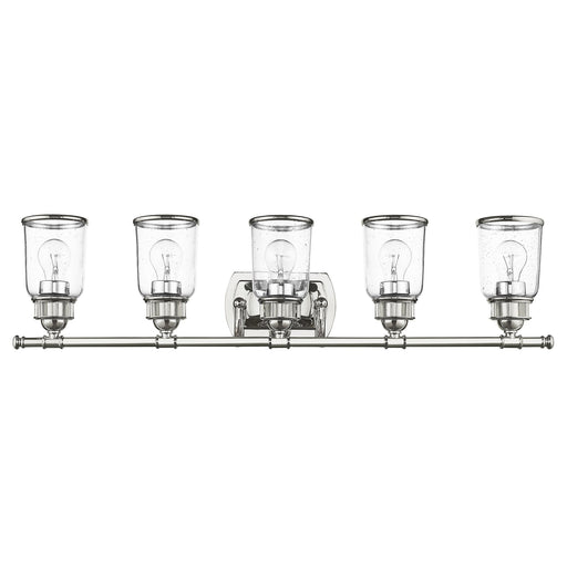 Lawrenceville 5-Light Large Bath Vanity Light in Polished Chrome