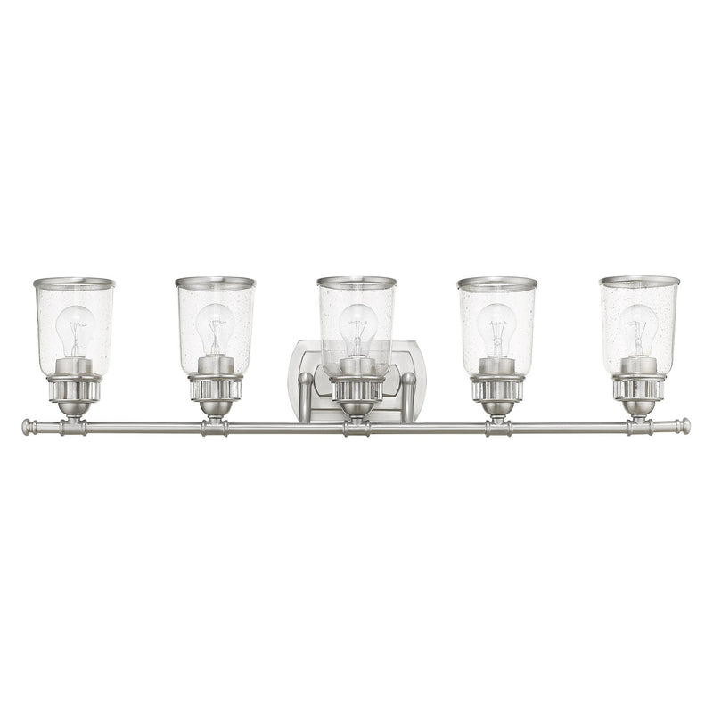 Lawrenceville 5-Light Large Bath Vanity Light in Brushed Nickel