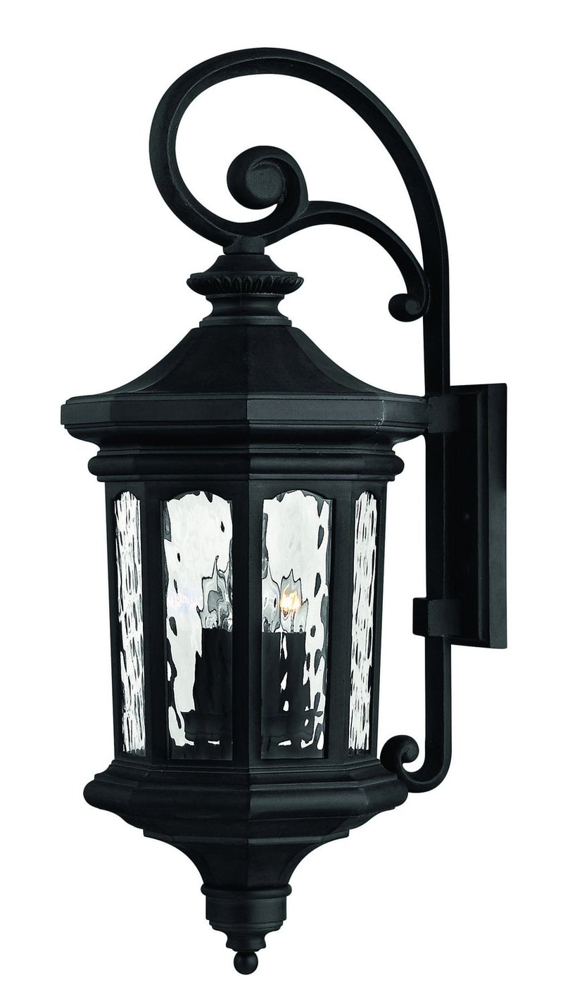 Raley Extra Large Outdoor Wall Lantern in Museum Black