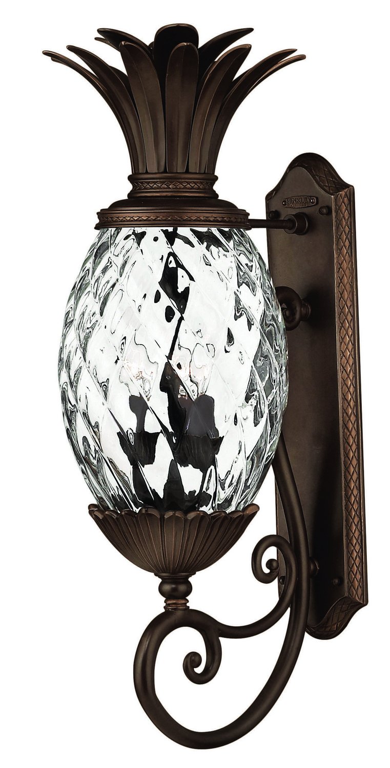 Plantation Large Brass Outdoor Wall Lantern in Copper Bronze