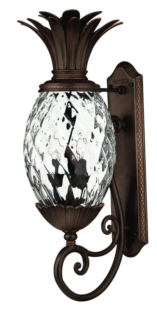 Plantation Large Brass Outdoor Wall Lantern in Copper Bronze