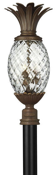 Plantation Large Brass Outdoor Post Light in Copper Bronze