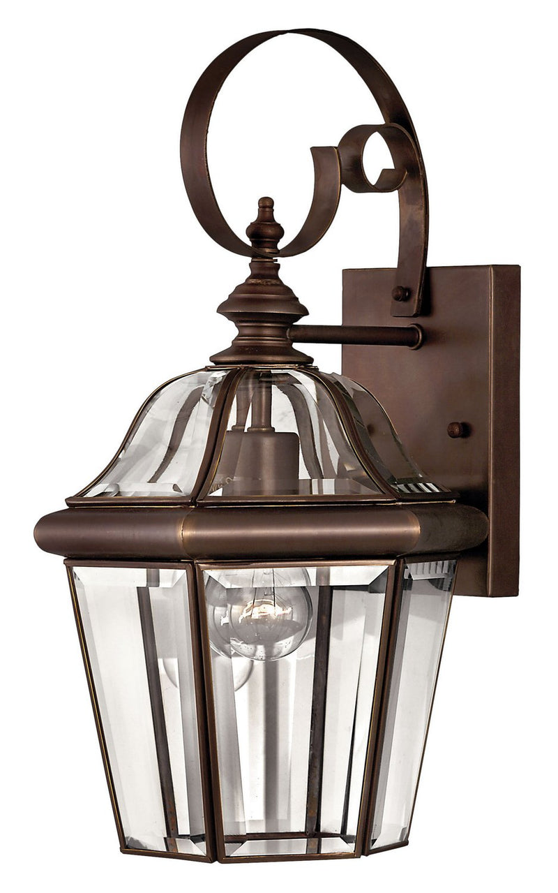 Augusta Medium Outdoor Wall Lantern in Copper Bronze