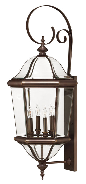 2456CB - Augusta Large Wall Mount Lantern in Copper Bronze by Hinkley Lighting