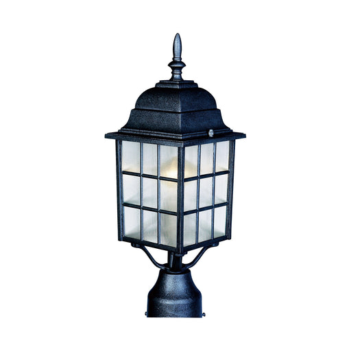 North Church 1 Light Outdoor Post Lantern in Black